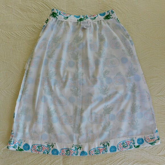 NOS Vested Gentress Sunfish Sand dollar resort skirt boho beach wedding VTG sz10 - Picture 9 of 16